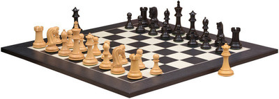 

Chessbazaar Caballus Staunton Series Set & Black Anigre Maple Matte Finish Board Game