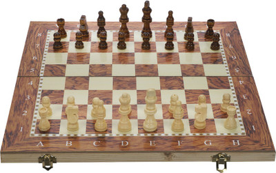 

Running 15 inch Folding Wooden 3 in 1 Checkeers And Backgammon Game Set Board Game