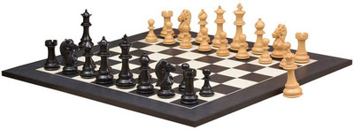 

Chessbazaar Bridle Series Set & Black Anigre Maple Matte Finish Board Game