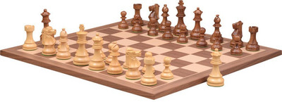 

Chessbazaar Reproduced French Lardy Set & Walnut Maple Finish Board Game