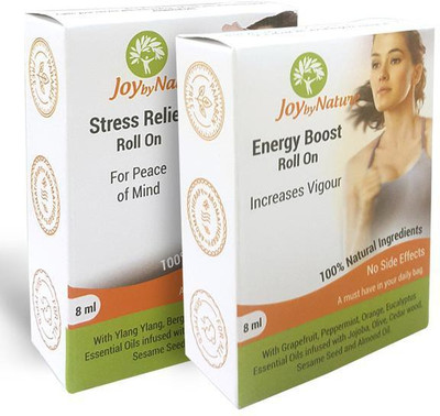 

JoybyNature Stress Relief And Energy Boost Roll on Set of 2 Roll On(16 ml)