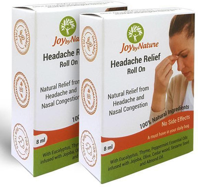 

JoybyNature Headache Relief Roll On Pack of 2 Roll On(16 ml)