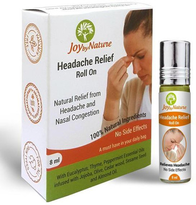 JoybyNature Headache Relief Roll On Roll On(8 ml)