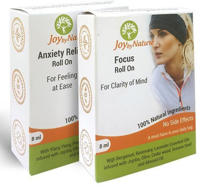 

JoybyNature Anxiety Relief And Focus Roll on Set of 2 Roll On(16 ml)