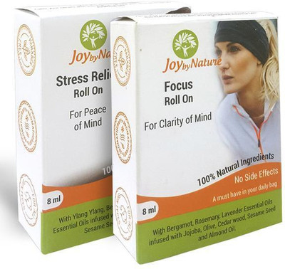 

JoybyNature Stress Relief And Focus Roll on Set of 2 Roll On(16 ml)