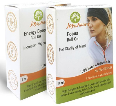 

JoybyNature Energy Boost And Focus Roll on Set of 2 Roll On(16 ml)