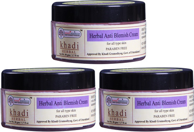 

Khadi Rishikesh Herbal Natural Anti Blemish Cream Pack of 3(150 g)