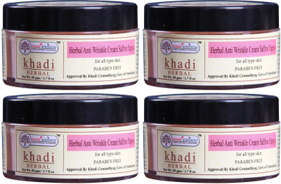 

Khadi Rishikesh Anti Wrinkle Cream Saffron & Papaya Pack of 4(200 g)