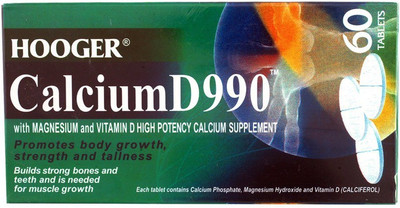 

Hooger Height Supplement - Hooger Calcium D990 With Magnesium & Vitamin D ( Made in Australia )(60 g)