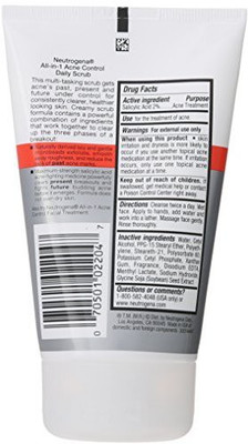 

Neutrogena Neutrogena All-in-1 Acne Control Daily Scrub, 4.2 Fluid Ounce(124.2088241625 ml)