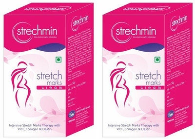 

Strechmin Strech Marks Minimizer Cream after Pregnancy and Weight Loosing (Pack of 2)(100 g)
