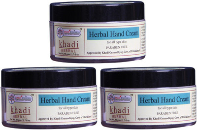 

Khadi Rishikesh Herbal Natual Hand Cream Pack of 3(150 g)