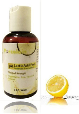 

Porcelain Skin 50% Lactic Acid Peel 2 oz Enhanced with Kojic Acid, Arbutin, Licorice Root Extract(59.147059125 ml)