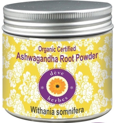 

Deve Herbes Organic Certified Ashwagandha Root Powder - Withania somnifera(100 g)