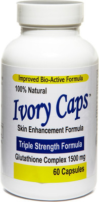 Ivory Caps Skin Whitening Lightening Max Glutathione 1500 mg Pills(60 g)
