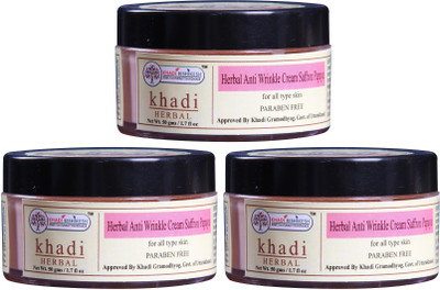 

Khadi Rishikesh Anti Wrinkle Cream Saffron & Papaya Pack of 3(150 g)