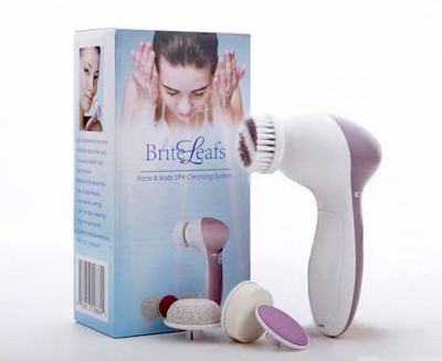 

BriteLeafs 4-in-1 Electric Facial & Body Brush Spa Cleaning System (BL-802) with Travel Carrying Case(200 g)