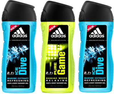 

ADIDAS Shower Gel(250 ml, Pack of 3)