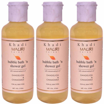 

Khadi Mauri Shower Gel - Pack of 3 - Premium Herbal(630 ml, Pack of 3)