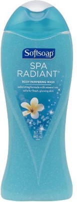 Softsoap Spa Radiant Exfoliating Formula with Mineral Sea Salts for Fresh Glowing Skin Net Wt 443 Each Pack of 2(443 ml, Pack of 2)