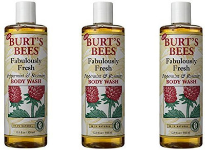 

Burt's Bees Fabulously Fresh Peppermint & Rosemary Body Wash (Pack of 3)(354.84 ml, Pack of 3)