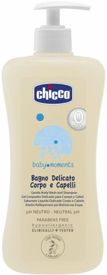 

Chicco Baby Moments Gentle Body Wash and Shampoo(500 ml)