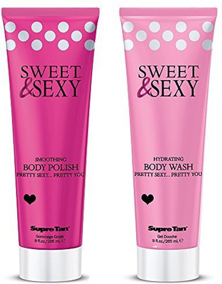 

Sweet & Sexy and Polish set by Supre Hydrating Exfoliating Shower Bundle Skin Firming Amazing Scent Piece Set 9 each 100% Satisfaction Guarantee! Makes a Great Gift! Beautiful Smooth Skin! Great for Sunless Tanning Prep(265 ml, Pack of 2)