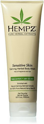 

Hempz Sensitive Skin Herbal Body Wash, Off White, 8.5 Fluid Ounce(250 ml)