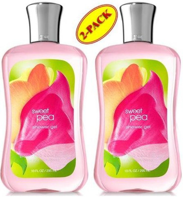 

Bath & Body Works Sweet Pea Shower Gel SET of TWO(295.7 ml, Pack of 2)