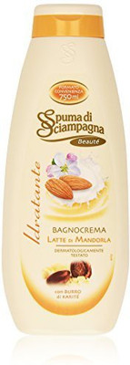 

Spuma di Sciampagna "Bagnocrema Idratante Latte Di Mandorla" Bath Cream, With Almond Milk Bottle(750 ml)