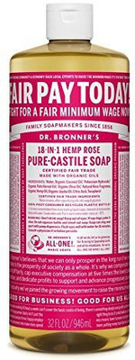 

Dr. Bronner's Magic Soaps 18-In-1 Hemp Pure Castile Rose(946 ml)