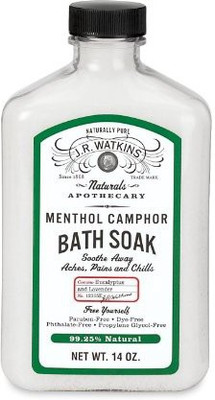 

J R Watkins Natural Calming Bath Soak, Menthol Camphor(414 ml)