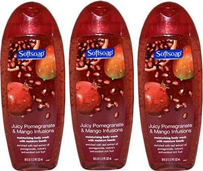

Softsoap Juicy Pomegranate & Mango Infusions Moisturizing Body Wash With Moisture Beads (Pack Of 3)(532.26 ml, Pack of 2)