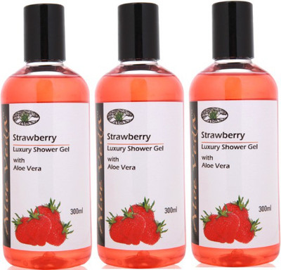 

Aloe Veda Strawberry Luxury Shower Gel(900 ml, Pack of 3)