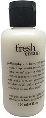 

Philosophy Fresh Cream Shampoo, Shower Gel & Bubble Bath(120 ml)