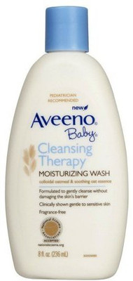 

Aveeno Baby Cleansing Eczema Therapy Moisturizing Wash Scent Free 8 oz (Pack of 3)(224 g, Pack of 3)