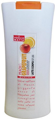 

La Voglia Matta Voglia Matta: "Peach & Grapefruit" Body Milk * 9.4 Fluid Ounce (280mL) Bottle * [ Italian Import ](295 g)