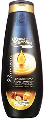 

Spuma di Sciampagna "Bagnocrema Nutriente Argan E Patchouli" Bath Cream, With Organic Argan Oil Bottle(500 ml)
