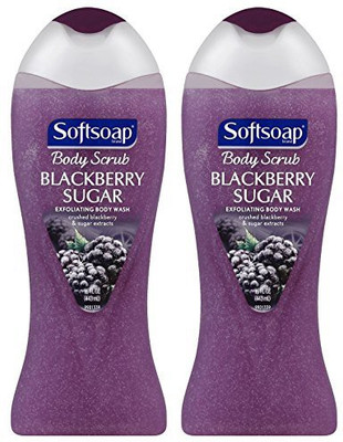 

Softsoap Body Scrub - Exfoliating Body Wash Crushed Blackberry & Sugar Extracts -Pack Of 2(443 ml, Pack of 2)