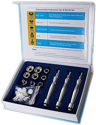 

Signstek Diamond Microdermabrasion Skin Care Accessories Set with 9 Stainless Steel Tips + 3 Wands + 30PCs Cotton Filters(200 g)