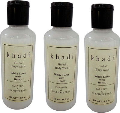 

Khadi Herbal White Lotus with Honey (Paraben & Sulphate Free ) Body wash(630 ml)
