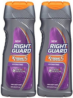 

Right Guard Total Defense 5 5-In-1 Deodorizing Hair And Body Wash(473.12 ml, Pack of 2)
