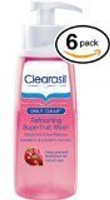 

Clearasil Daily Clear Refreshing Superfruit Wash with Acne Medication, Raspberry and Cranberry Extracts, 6.7 Ounce ( Pack of 6)(187.6 g, Pack of 6)