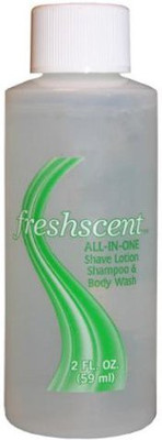 

Freshscent All In OneShampoo/Shave Gel/ Case Pack 96 31989(60 ml)