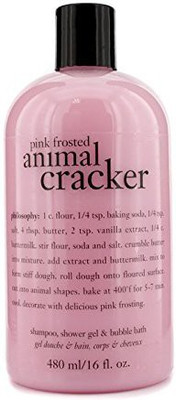 

Philosophy Pink Frosted Animal Cracker Shampoo, Shower Gel & Bubble Bath(480 ml)