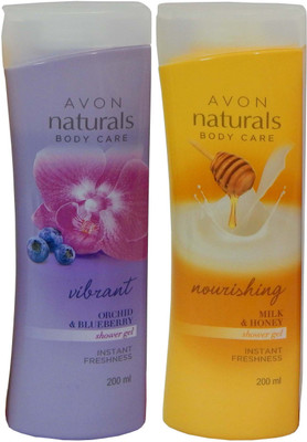 

Avon Naturals Body Care Nourishing & Vibrant Shower Gel (Set of 2)(400 ml, Pack of 2)
