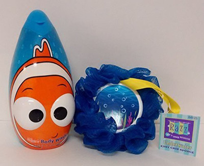 

Disney Pixar Nemo Body Wash 14fl oz Ocean Fruit Scented Finding Dory Bath Puff Bundle(392 g)