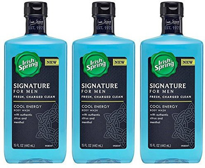 

Irish Spring Signature For Men Body Wash - Cool Energy - With Authentic Citrus & Menthol -Pack Of 3(443 ml, Pack of 3)