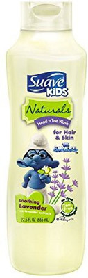 

Suave Kids Naturals Head to Toe Wash Soothing Lavender Pack of 2(675 ml)