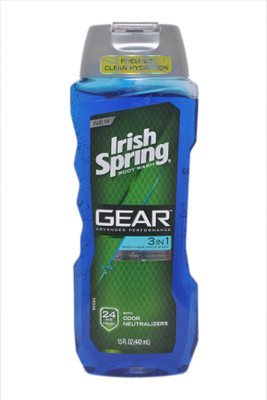 

Irish Spring Gear Advanced Performance 3in1 Body+Hair+Face Wash 24hr Fresh(443 ml)